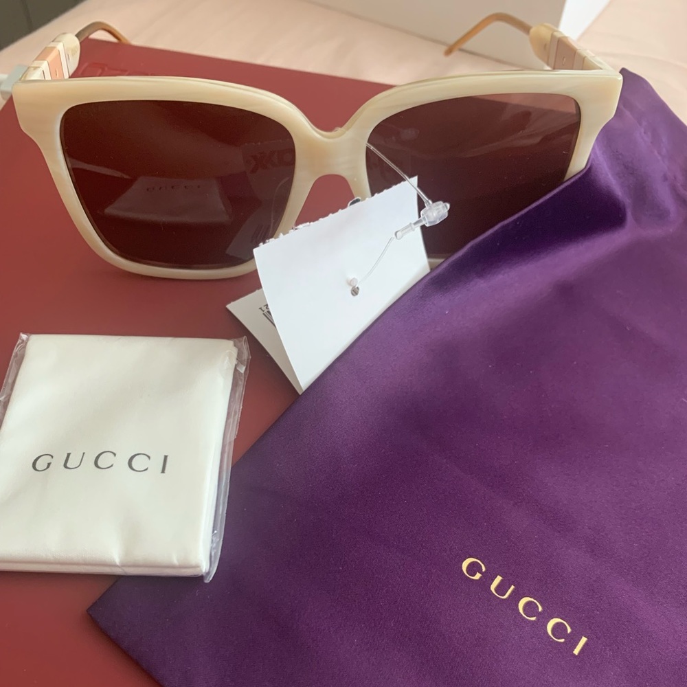 White Gucci Sunglasses